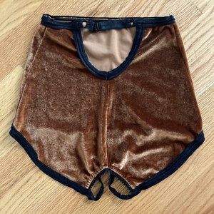 Solstice Intimates Velvet Ouvert Underwear Size Medium